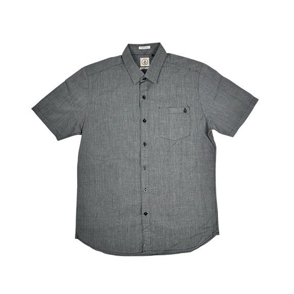 Volcom Button Down Mens Short Sleeve Shirt Size M Vintage Y2K Skate Surf - Picture 1 of 4